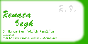 renata vegh business card